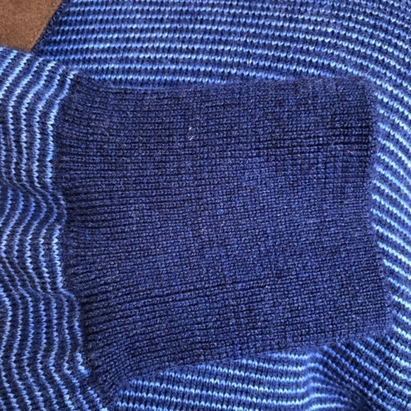 PETER MILLAR Needle-Stripe 100% Merino Wool Quarter-Zip Golf Pullover - Picture 9 of 13